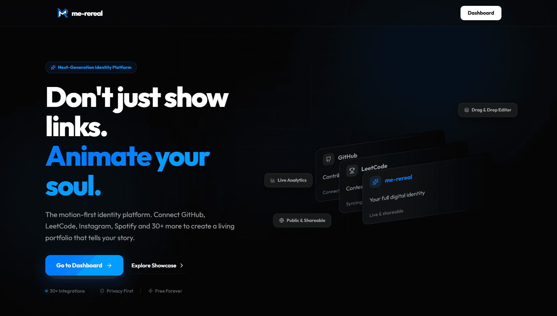 me-rereal Identity Platform screenshot 1