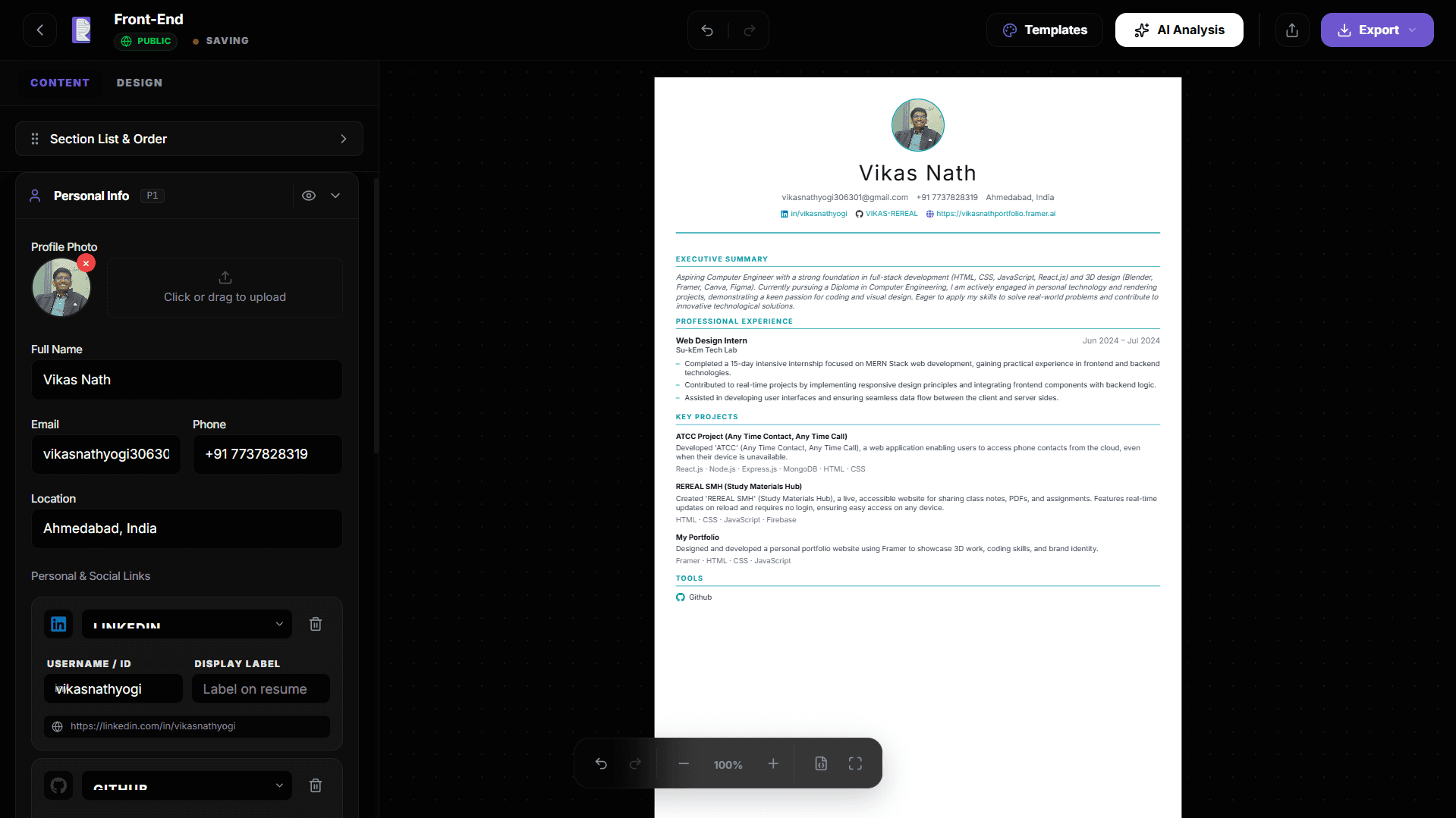 REREAL Resume Builder screenshot 5