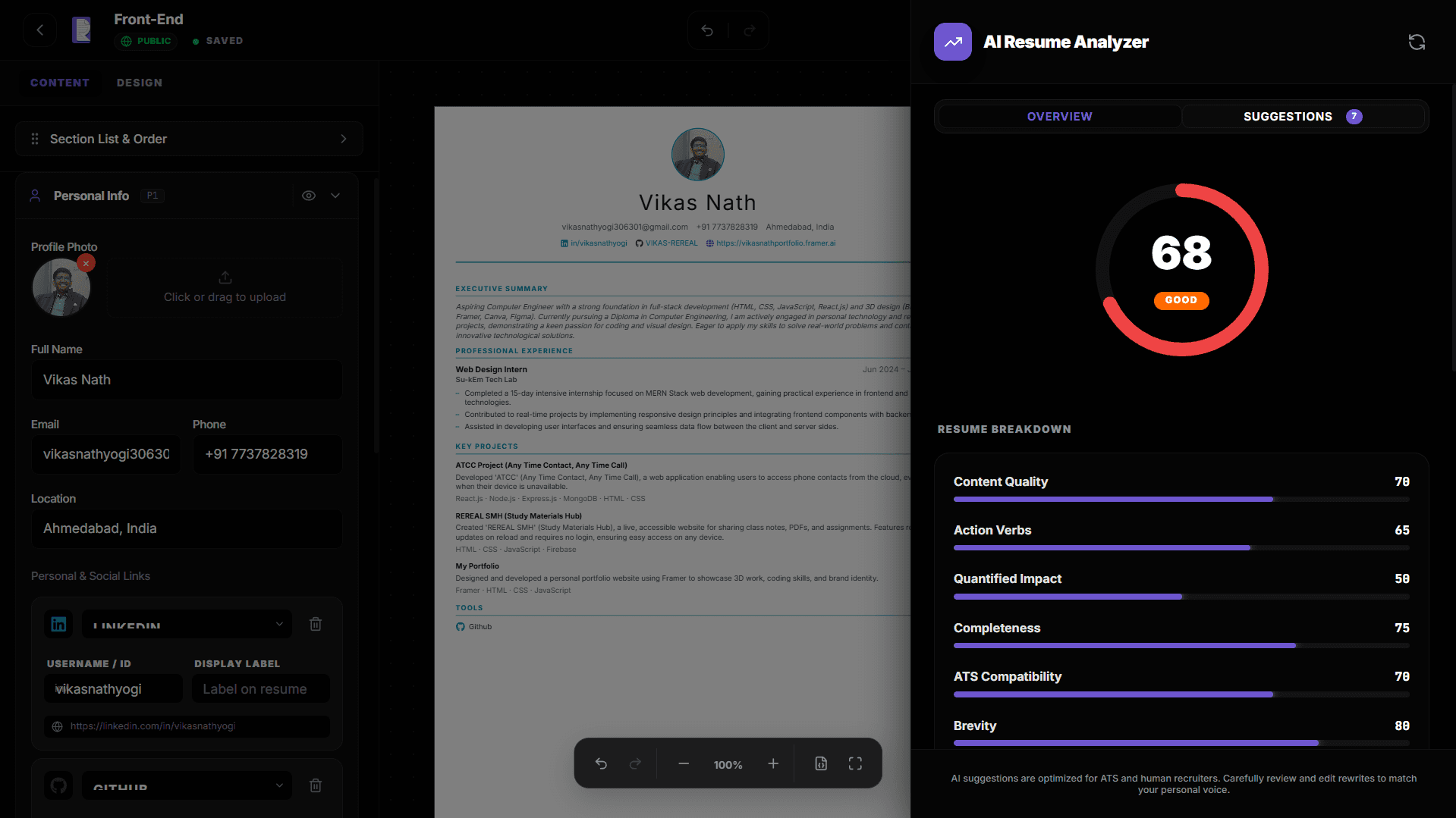 REREAL Resume Builder screenshot 6