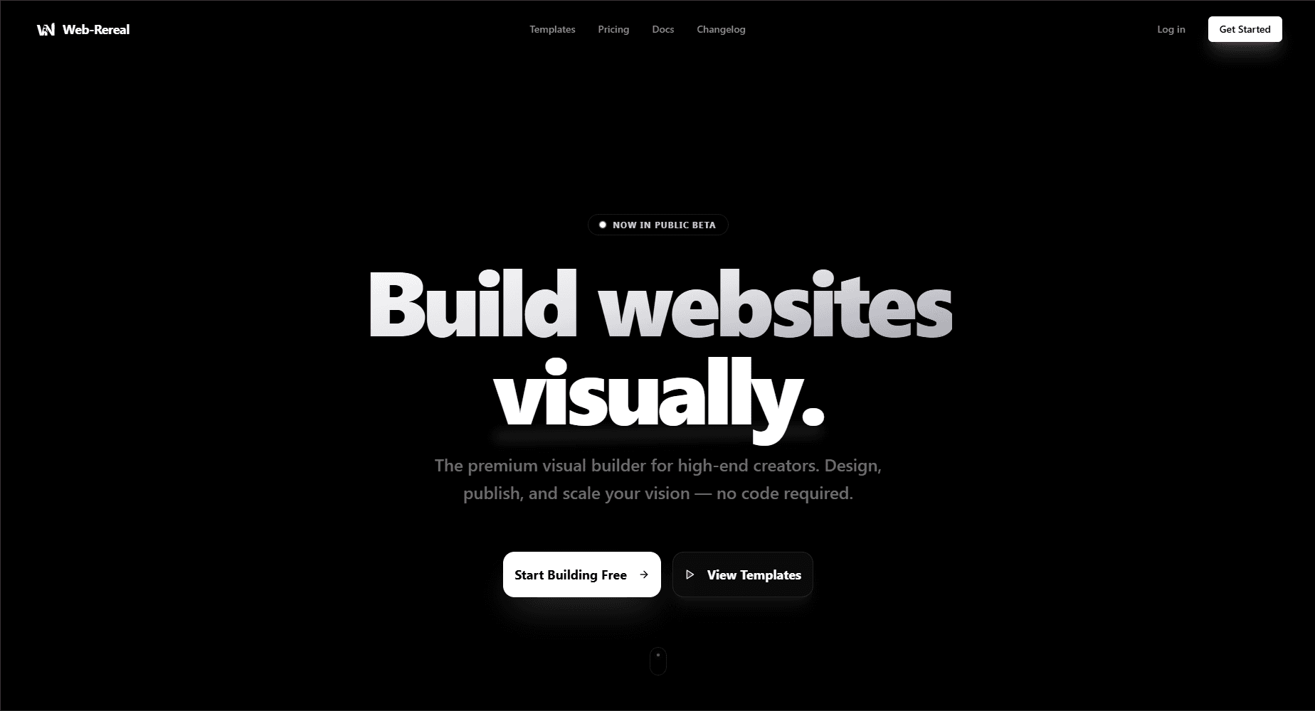 Web-Rereal Visual Website Builder screenshot 1